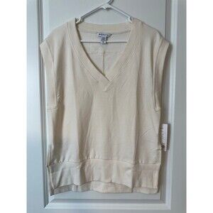 NWT Athleta Retro Terry V-Neck sweatshirt sz XS